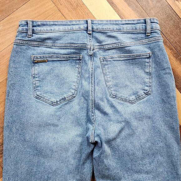 Michael Kors Light Wash Bootcut Flare Jeans Size 14 - Picture 14 of 16